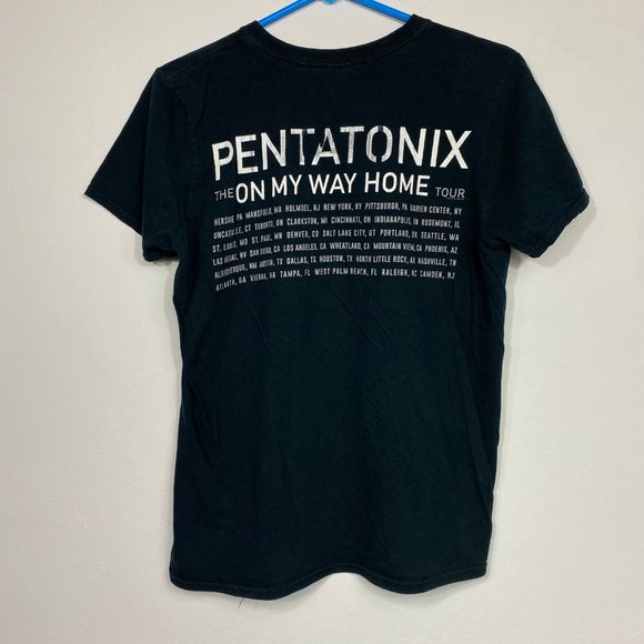 Pentatonix 2015 Tour On My way Home Concert Band Tee Mens Size Medium Black - Picture 6 of 16
